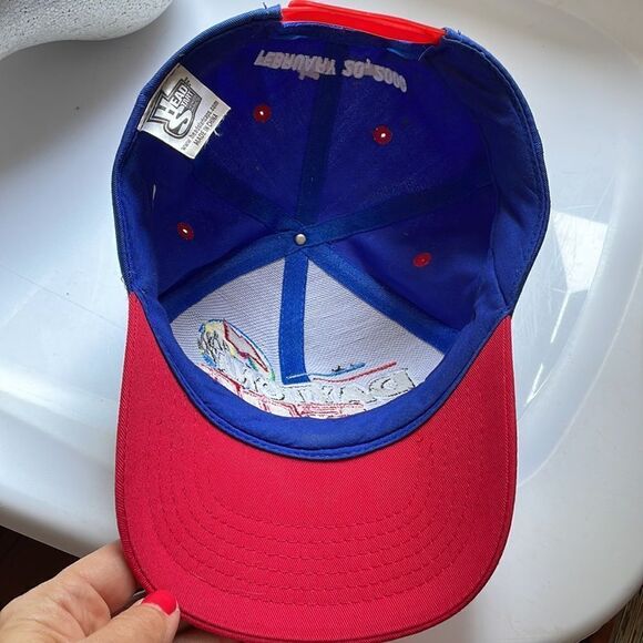Vtg Nascar 2000 Daytona 500 The Great American Race red & blue snap back cap - Picture 6 of 7